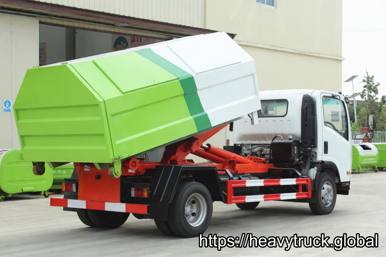Hook Lift Garbage Truck isuzu 8cbm hook lift waste truck