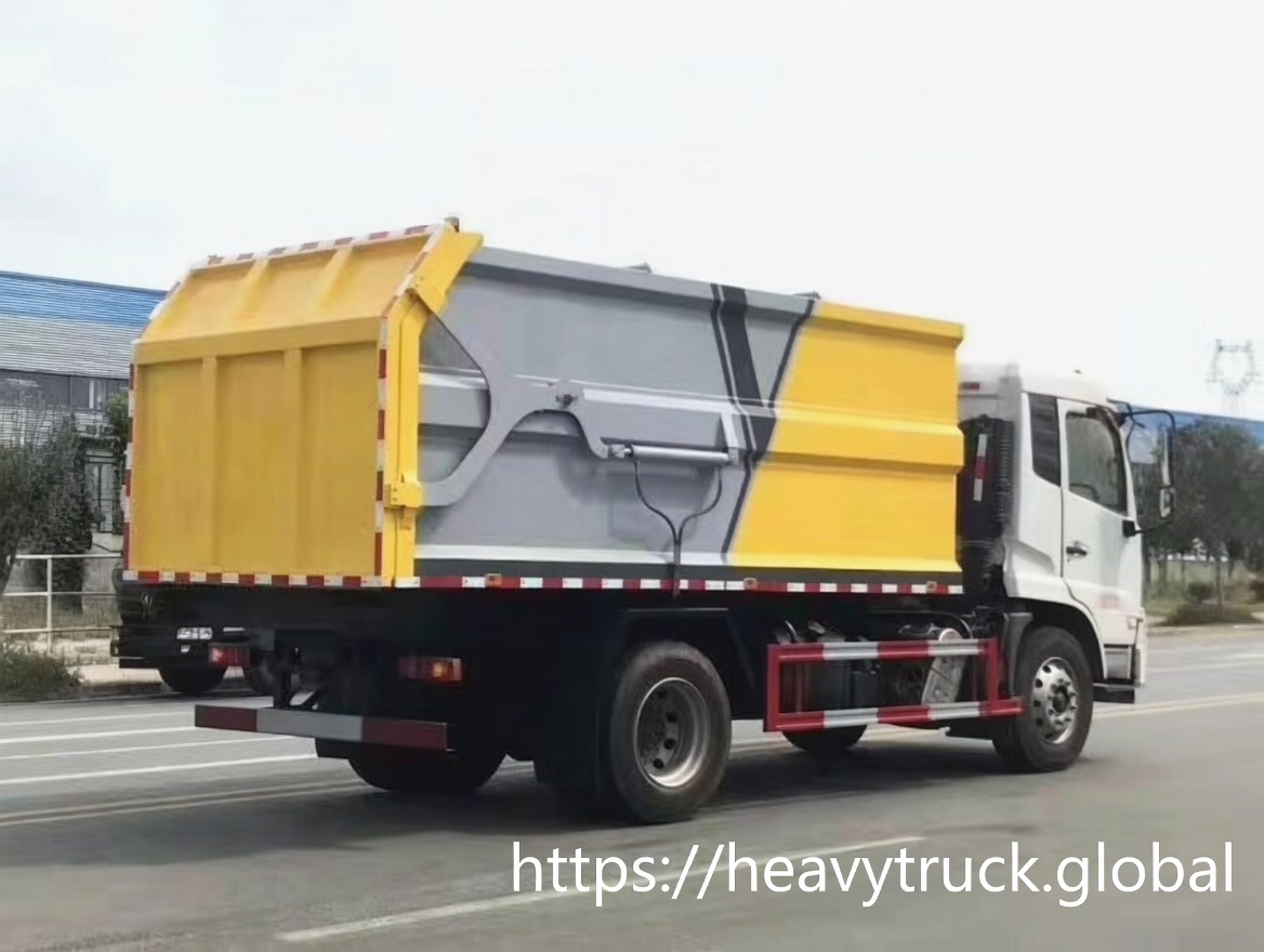 Hook Lift Garbage Truck dongfeng 12 cbm refuse compactor truck