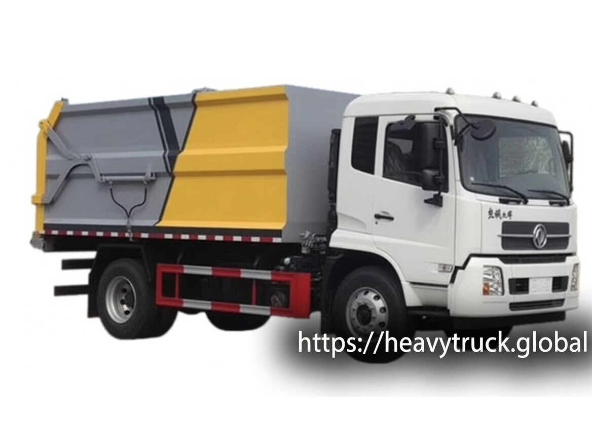 Hook Lift Garbage Truck dongfeng 12 cbm refuse compactor truck