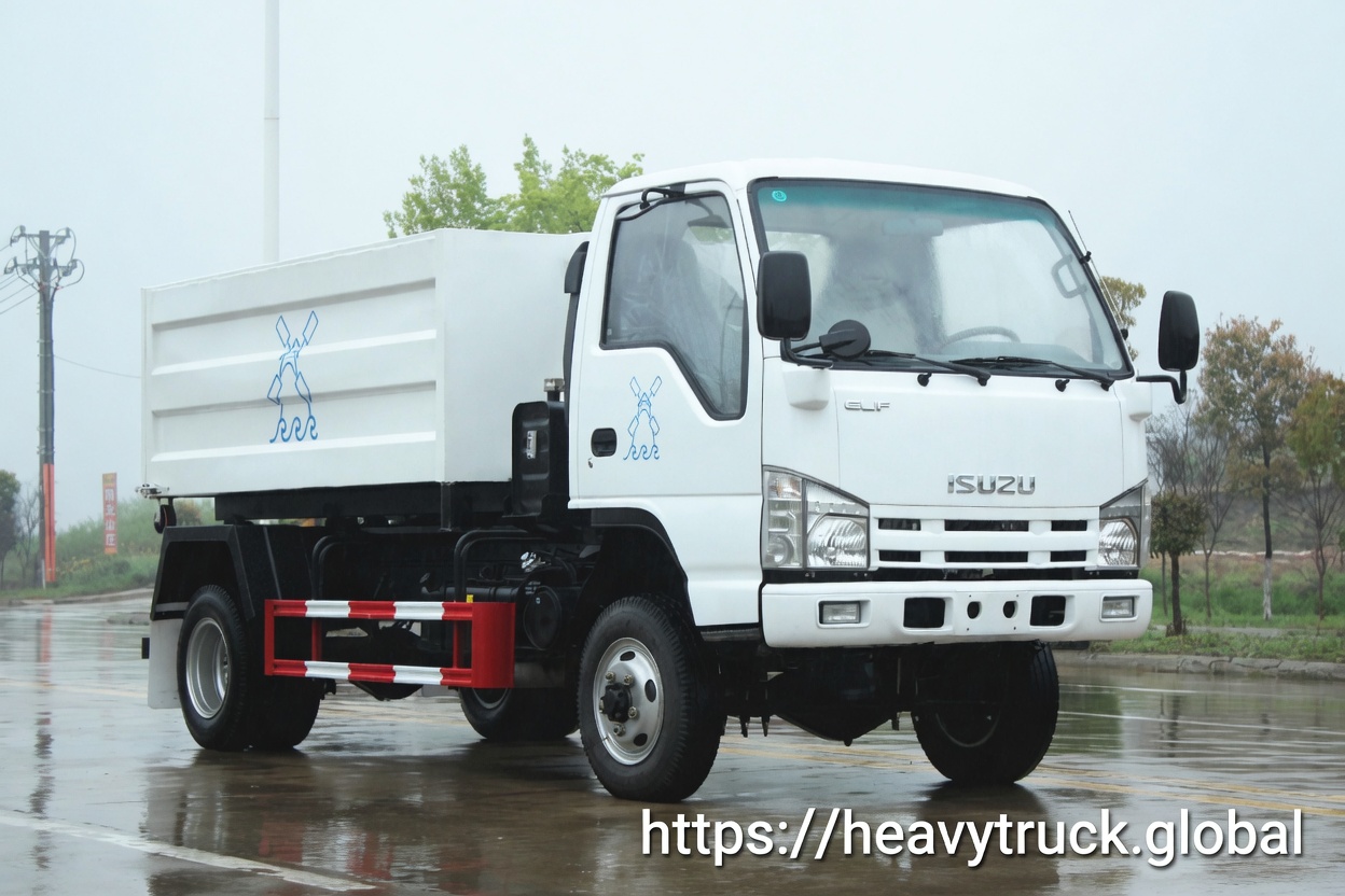 Hook Lift Garbage Truck isuzu 4x4 hook lift garbage truck