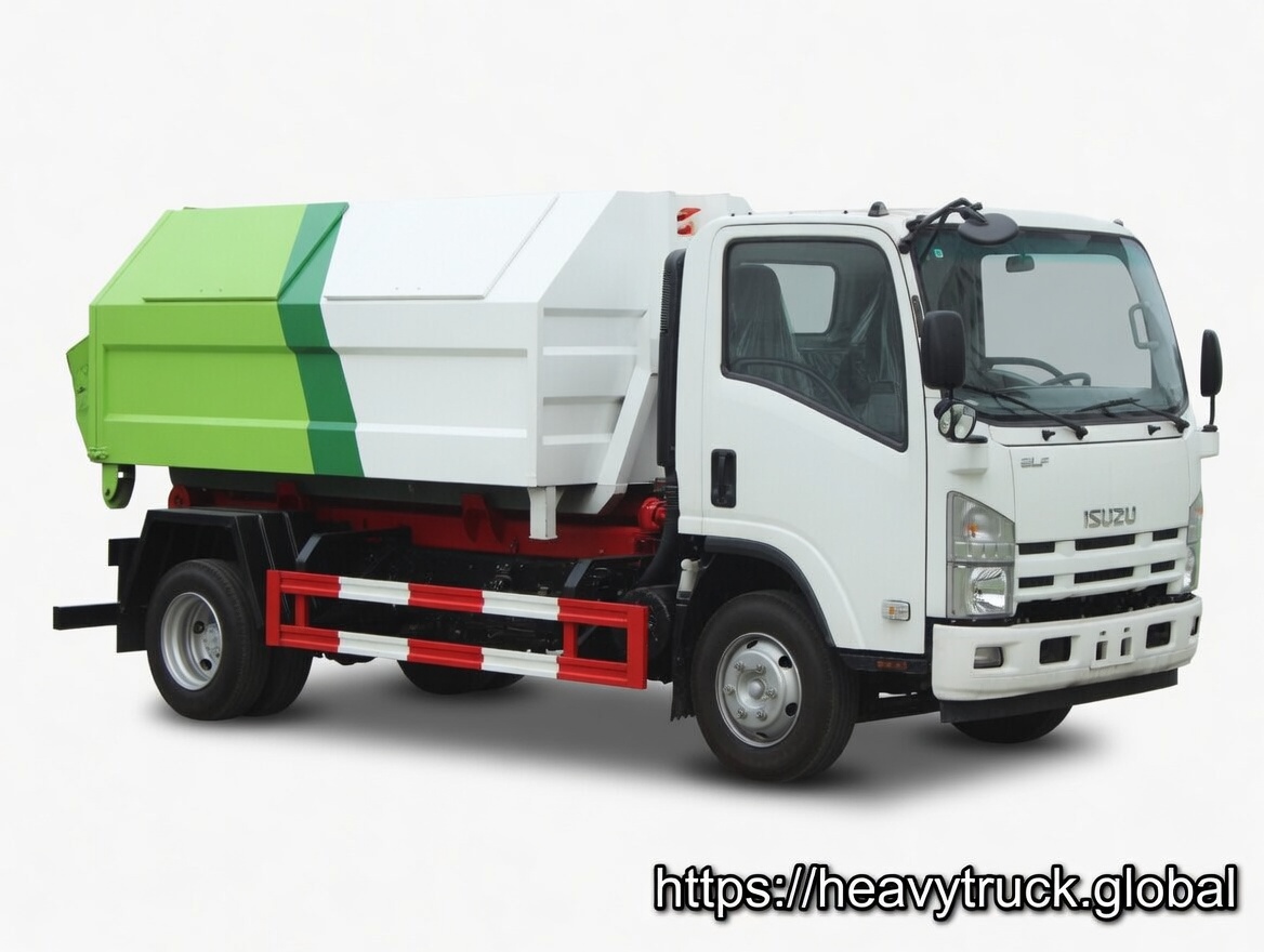 Hook Lift Garbage Truck isuzu 8cbm hook lift waste truck