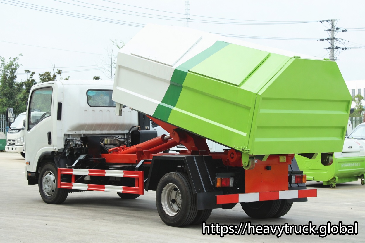 Hook Lift Garbage Truck isuzu 8cbm hook lift waste truck