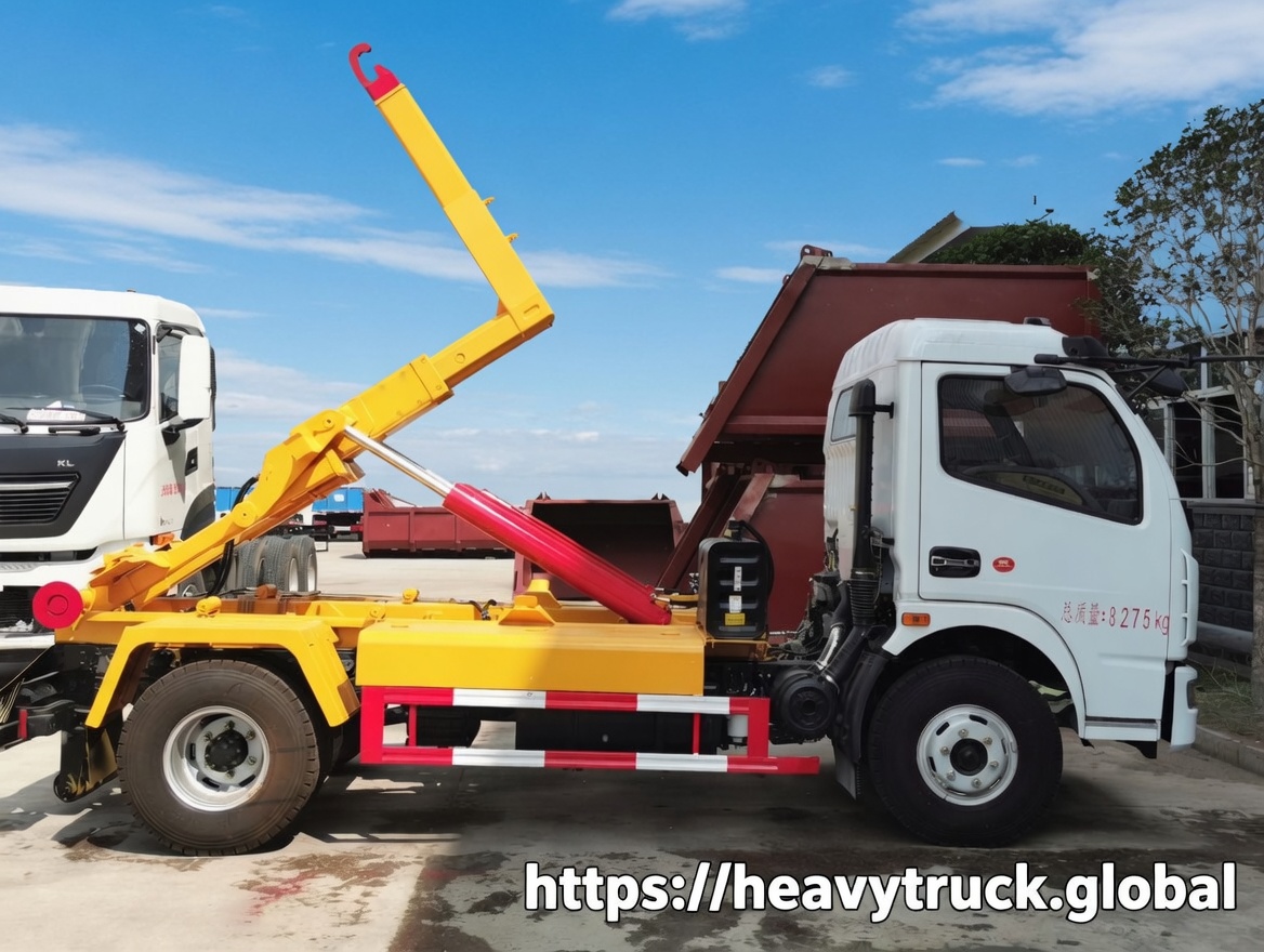 Hook Lift Garbage Truck dongfeng 4×2 hook lift garbage truck