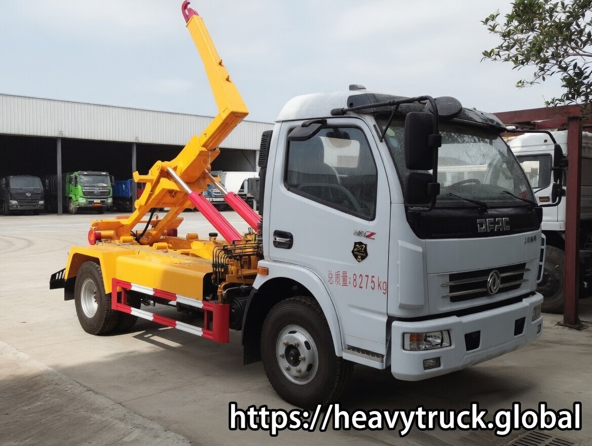 Hook Lift Garbage Truck dongfeng 4×2 hook lift garbage truck