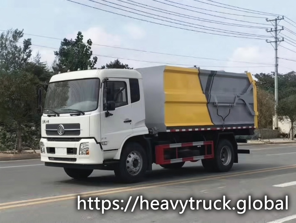Hook Lift Garbage Truck dongfeng 12 cbm refuse compactor truck